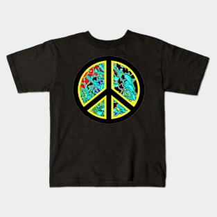 peace symbol art Kids T-Shirt